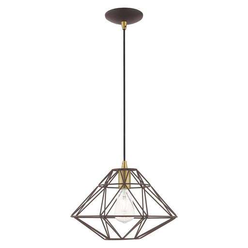 1 Light Mini Pendant in Bronze