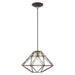 1 Light Mini Pendant in Bronze