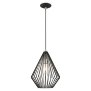 1 Light Mini Pendant in Black