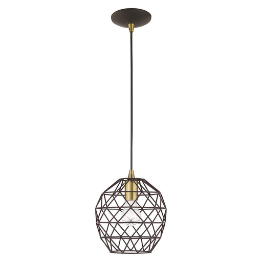 1 Light Mini Pendant in Bronze