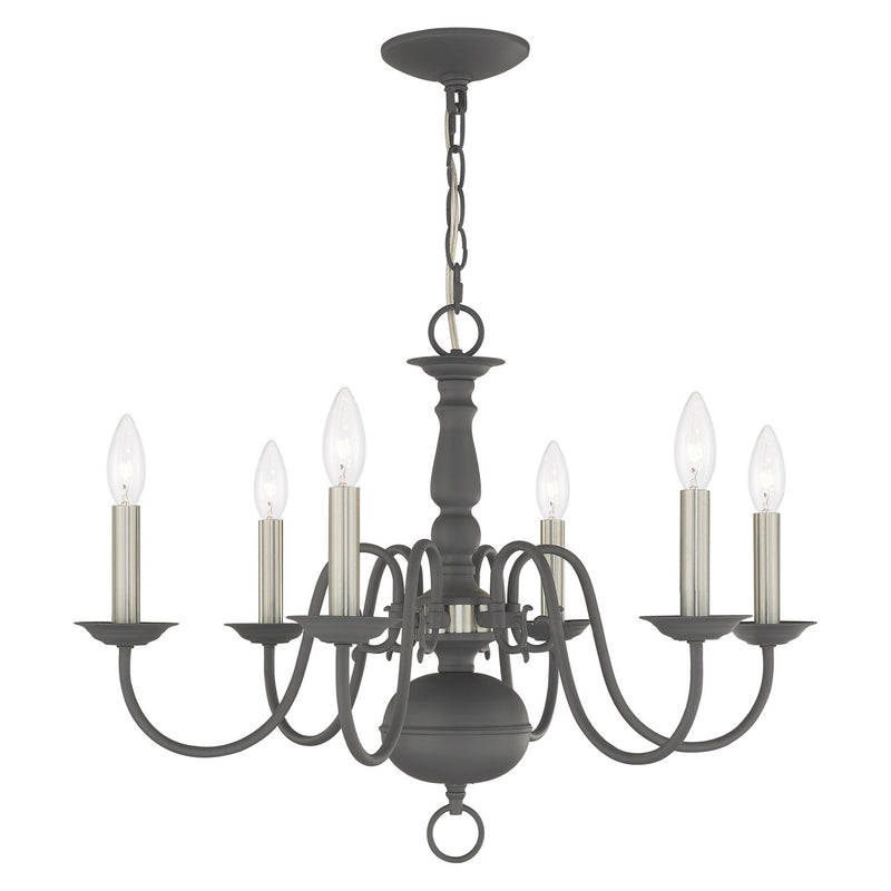 Williamsburgh 6-Light Chandelier - Lamps Expo