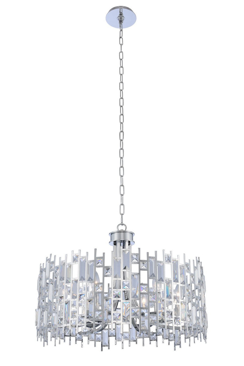 Fonseca 6-Light Chandelier in Polished Chrome