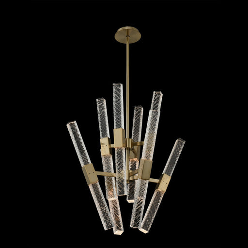 Apollo Two-Tier LED Chandelier in Brushed Champagne Gold