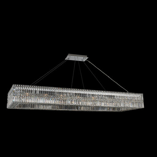 Rettangolo 20-Light Linear Pendant in Polished Chrome