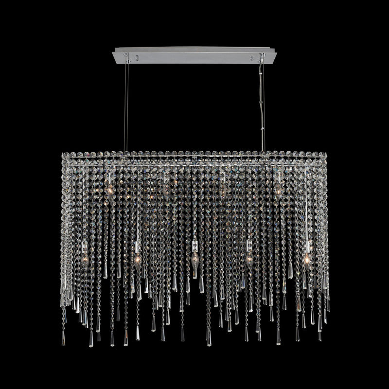 Gocce 9-Light Linear Pendant in Polished Chrome