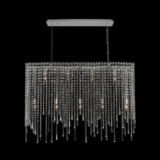 Gocce 9-Light Linear Pendant in Polished Chrome
