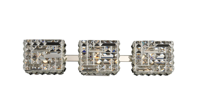 Marazzi 3-Light Bath Vanity Light in Polished Nickel