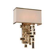 Vermeer 2-Light Large Wall Sconce in Brushed Champagne Gold