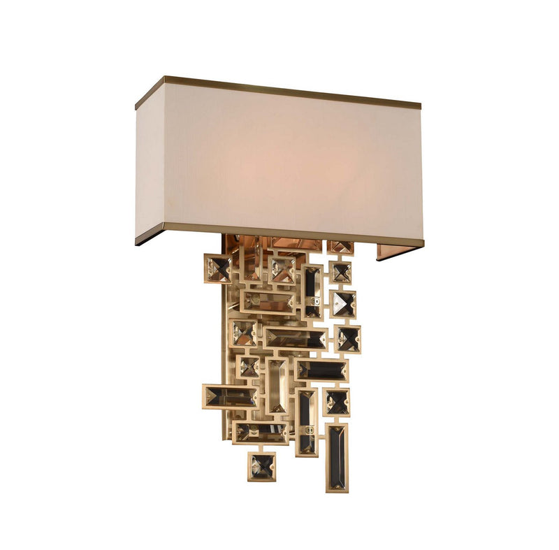 Vermeer 2-Light Large Wall Sconce in Brushed Champagne Gold