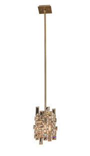 Vermeer Mini Pendant in Brushed Champagne Gold