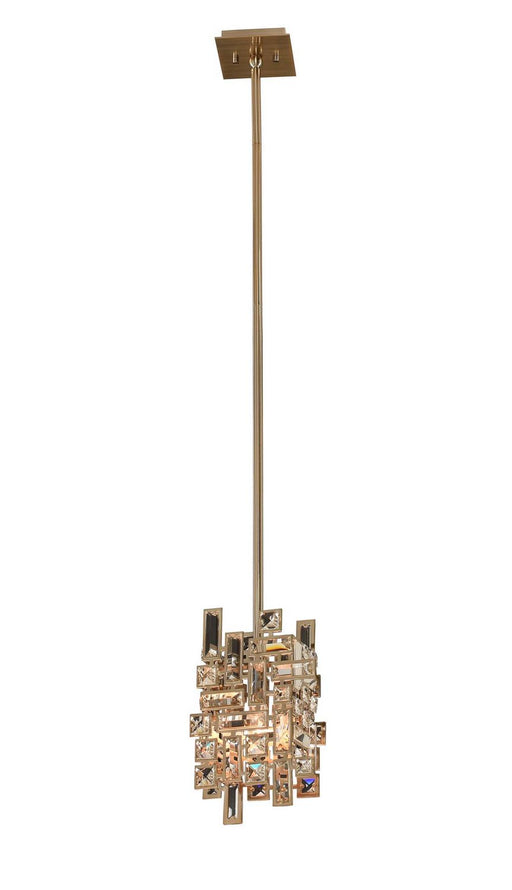 Vermeer Mini Pendant in Brushed Champagne Gold