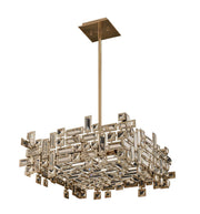 Vermeer 8-Light Pendant in Brushed Champagne Gold