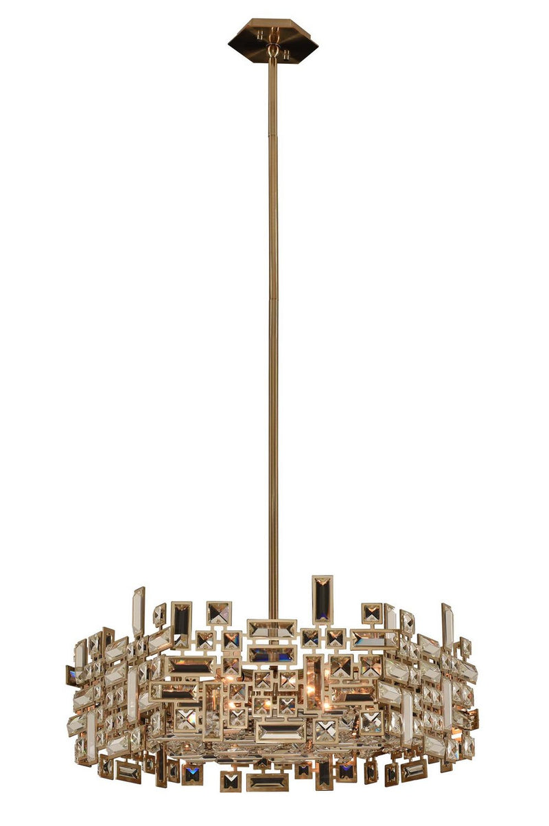 Vermeer 6-Light Pendant in Brushed Champagne Gold