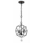 Solaris 3 Light 12.5" Chandelier in English Bronze