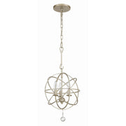 Solaris 3 Light 12.5" Chandelier in Olde Silver