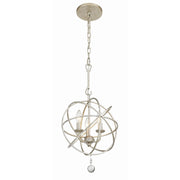 Solaris 3 Light 12.5" Chandelier in Olde Silver