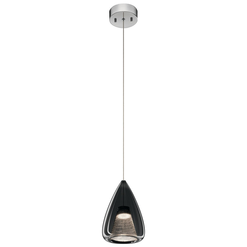 Zin 6.5" LED Mini Pendant in Chrome