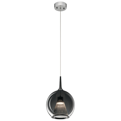 Zin 10" LED Mini Pendant in Chrome