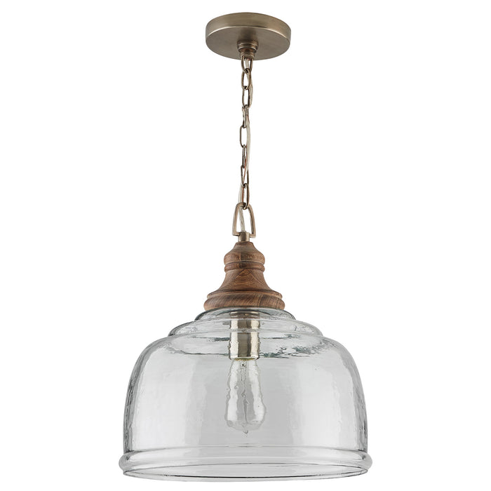 Julian 1-Light Pendant in Grey Wash - Lamps Expo