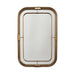 Decorative Rectangle Wall Mirror in Aged Brass - Lamps Expo