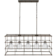 Turner 5-Light Island Pendant in Nordic Grey - Lamps Expo