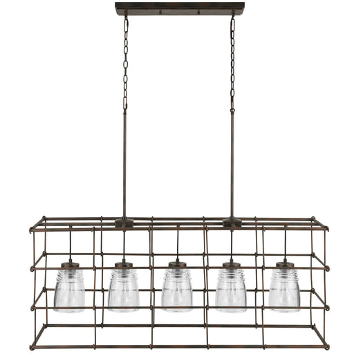 Turner 5-Light Island Pendant in Nordic Grey - Lamps Expo