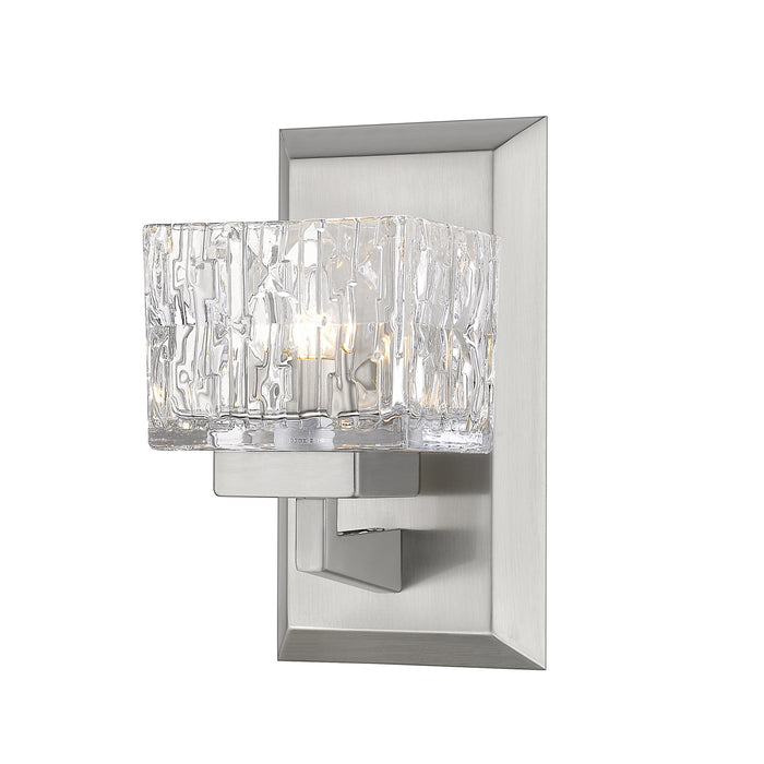 Rubicon 1 Light Wall Sconce in Brushed Nickel