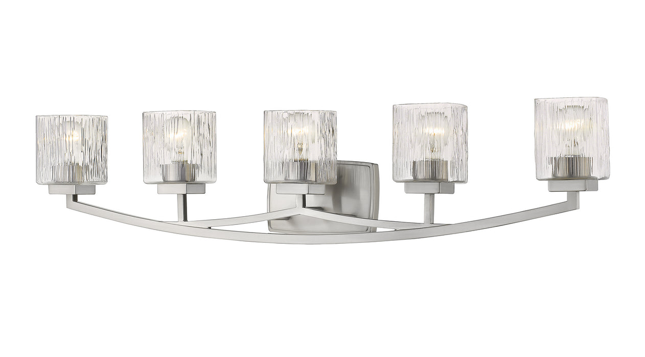 Zaid 5 Light Vanity in Brushed Nickel