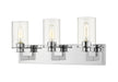 Savannah 3 Light Vanity in Chrome with Clear Glass