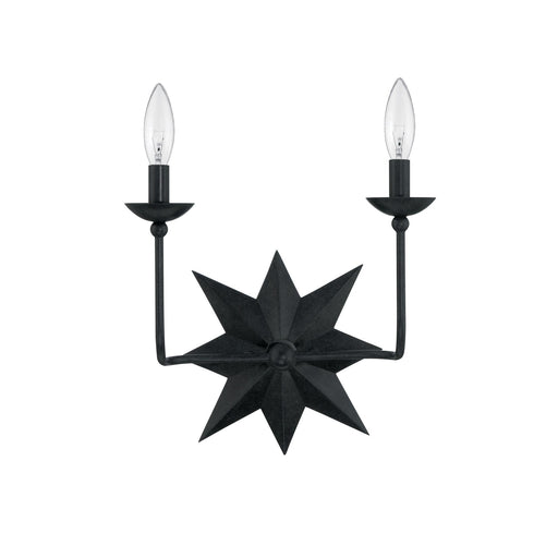 Astro 2 Light 13" Sconce in Black