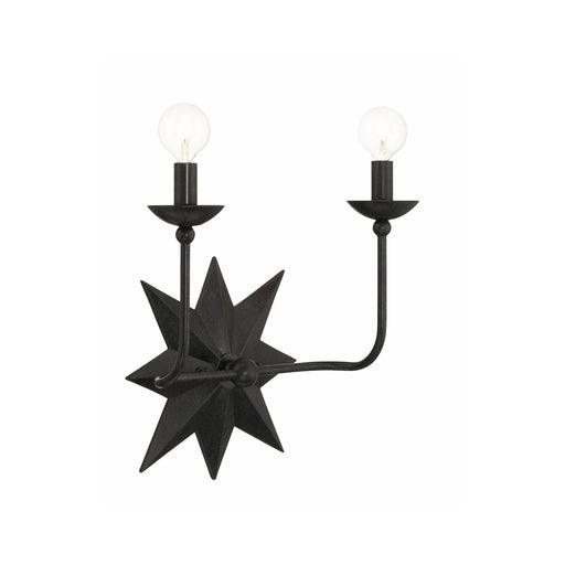 Astro 2 Light 13" Sconce in Black