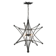 Astro 4 Light 27" Pendant in Black