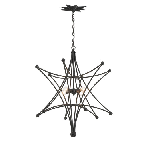 Astro 4 Light 27" Pendant in Black