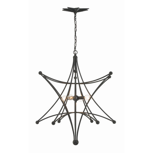 Astro 4 Light 27" Pendant in Black