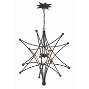 Astro 4 Light 27" Pendant in Black