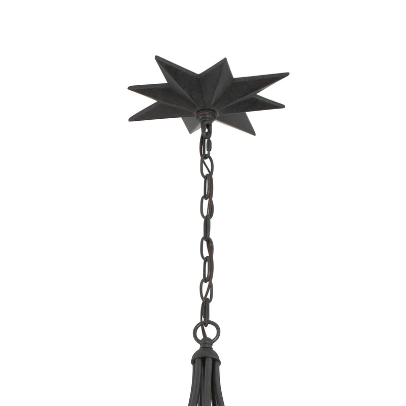 Astro 4 Light 27" Pendant in Black