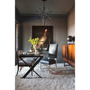 Astro 4 Light 27" Pendant in Black in a room setting