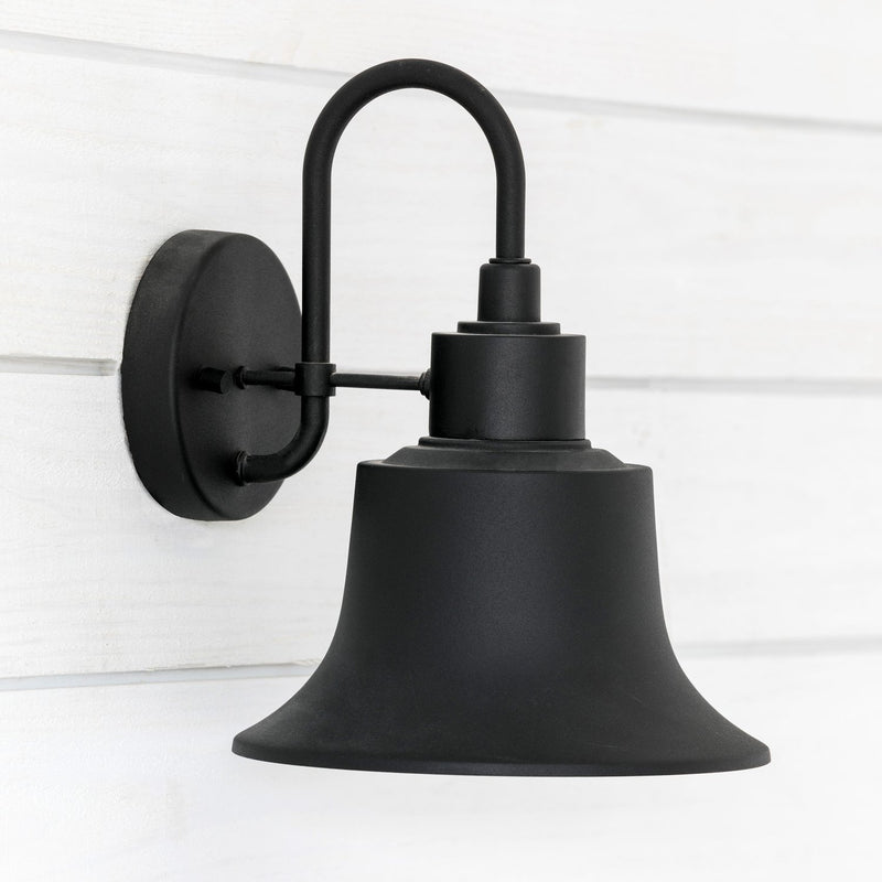 Brock Small Outdoor Wall Sconce in Black