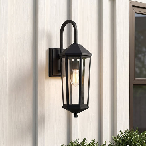 Ellsworth Outdoor Wall Lantern in Black