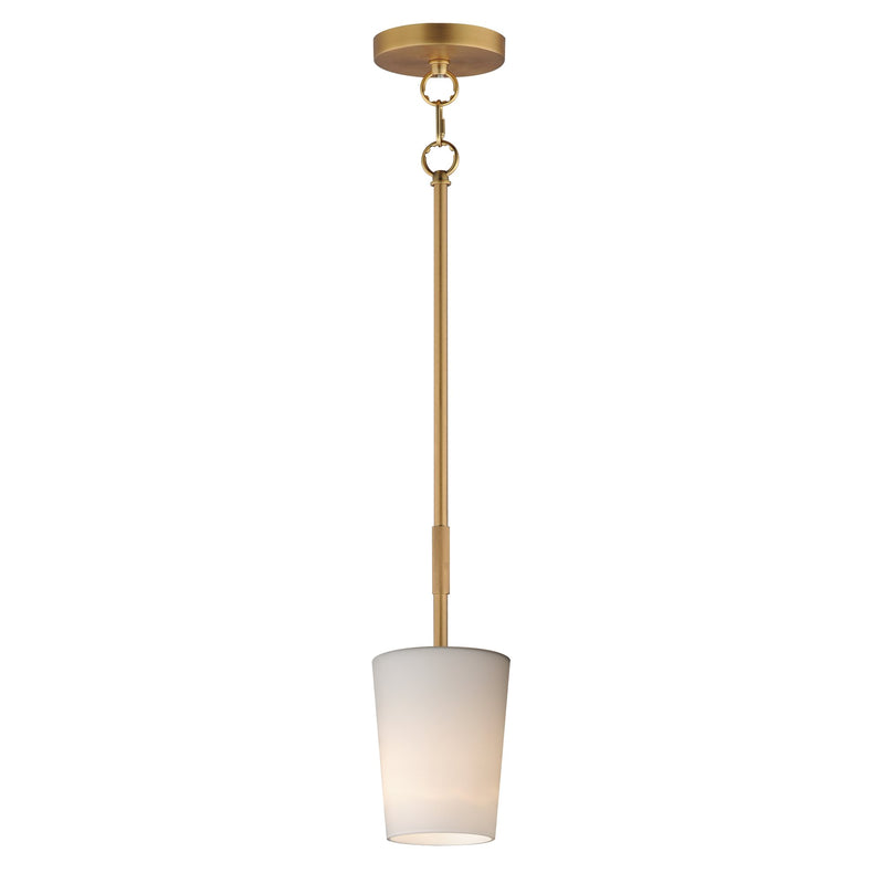 Durham 1 Light Pendant in Natural Aged Brass