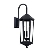 Ellsworth Small 3-Light Outdoor Wall Lantern in Black