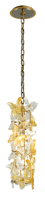 279-41-GL - Milan 1-Light Pendant in Gold Leaf by Corbett Lighting