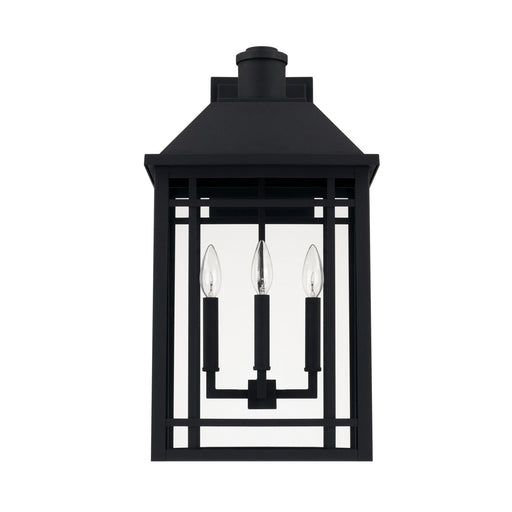 Braden 3-Light Outdoor Wall Lantern in Black