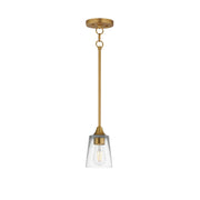 Hudson Mini Pendant in Natural Aged Brass