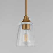 Hudson Mini Pendant in Natural Aged Brass