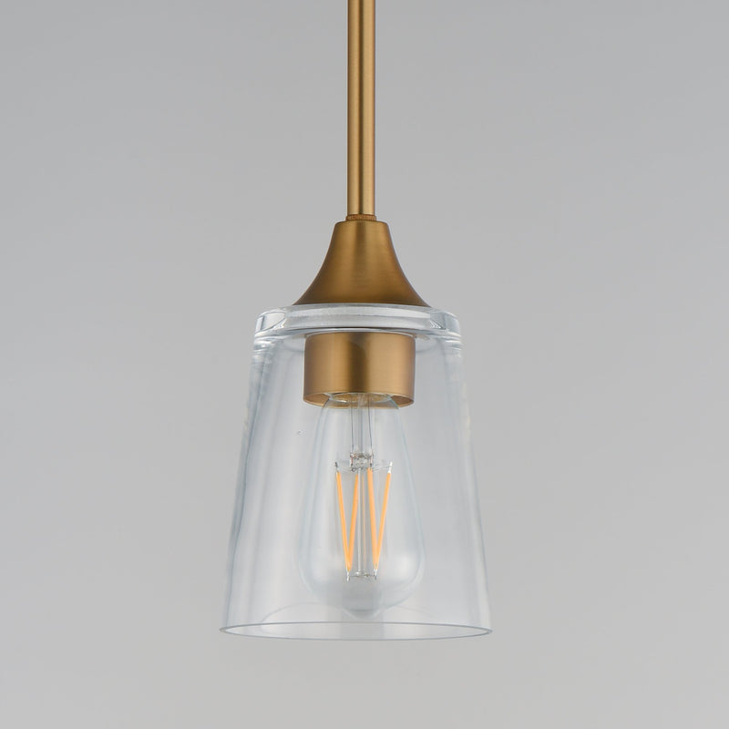 Hudson Mini Pendant in Natural Aged Brass