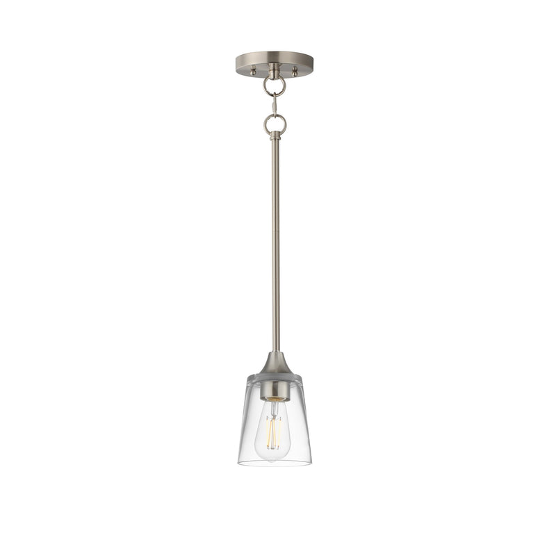 Hudson Mini Pendant in Satin Nickel