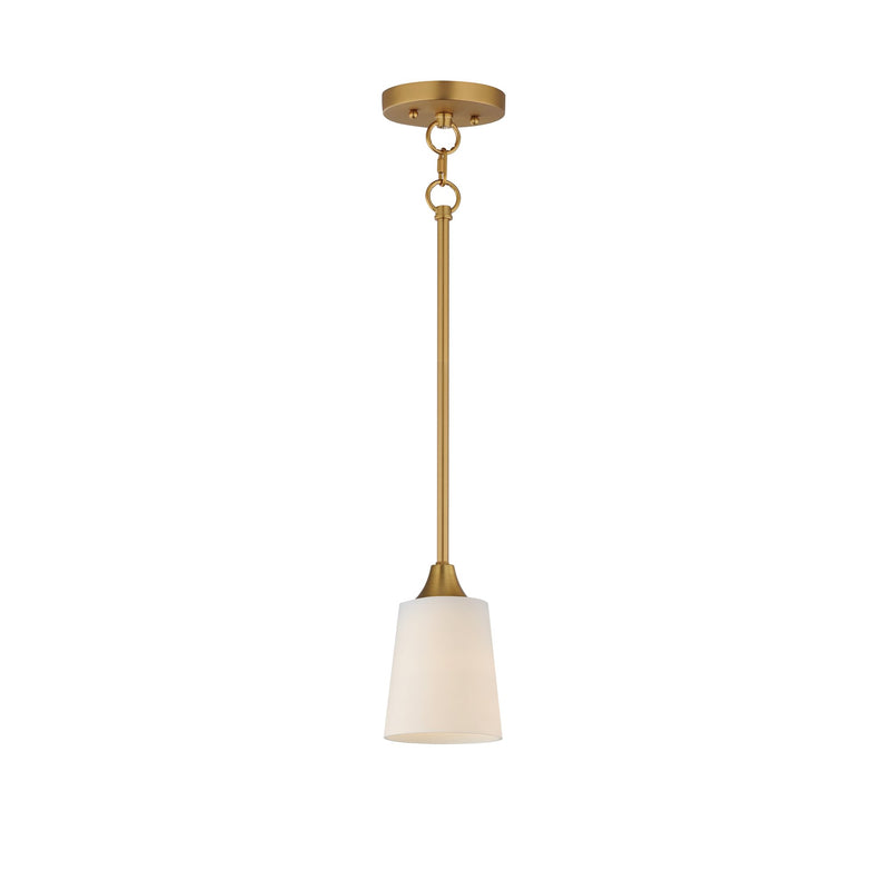 Hudson Mini Pendant in Natural Aged Brass