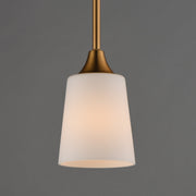 Hudson Mini Pendant in Natural Aged Brass