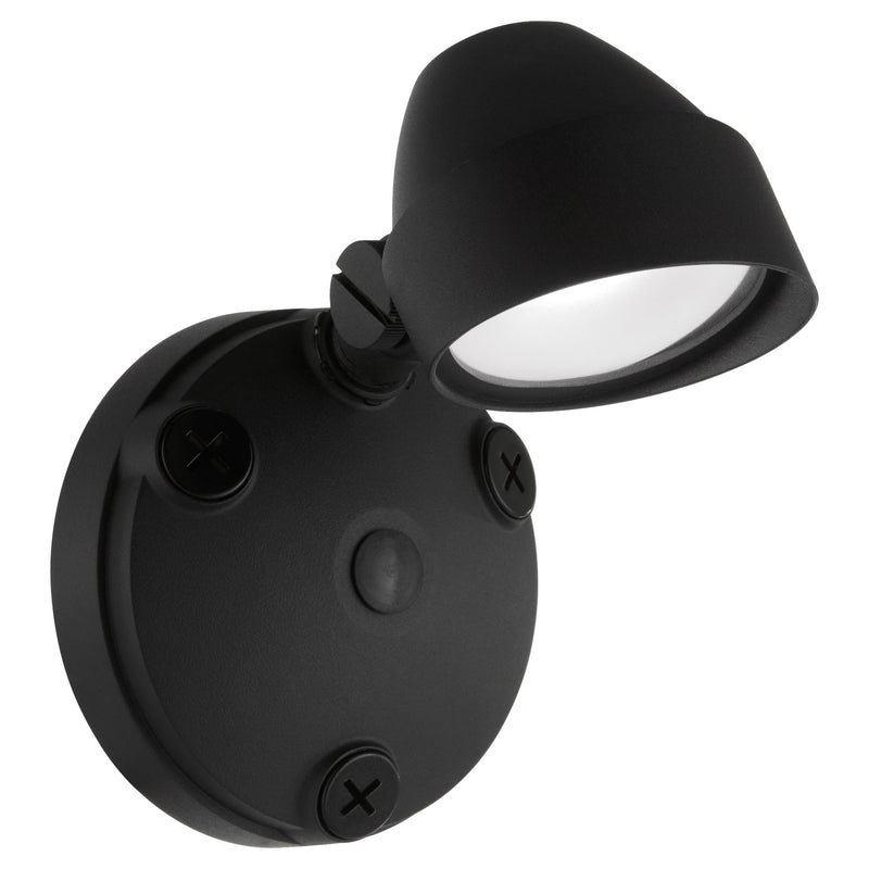 Single 11W LED Outdoor Flood Light in Matte Black
